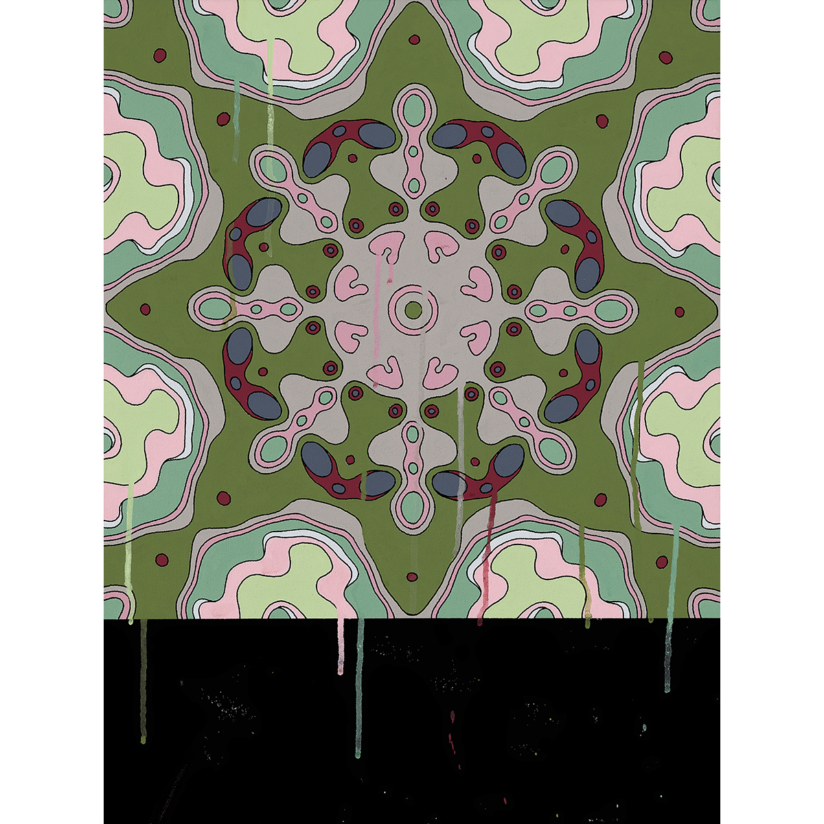 <br/>Cebolla Toggle, 10/31/2025<br/>24" x 18"<br/>acrylic and opaque marker on canvas